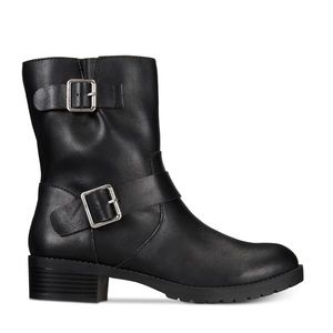 Style & Co. Black Combat & Moto Boots